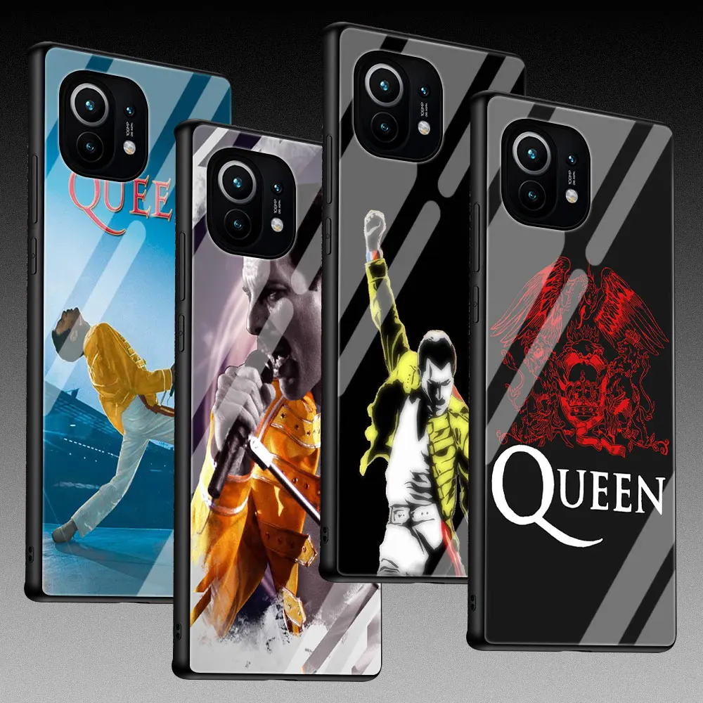 

Queen Freddie Mercury Case for Mi 11 10T 9T Pro 10 Lite 5G 11 Ultra CC9 CC9E 11i Poco X3 NFC M2 F3 Tempered Glass Full