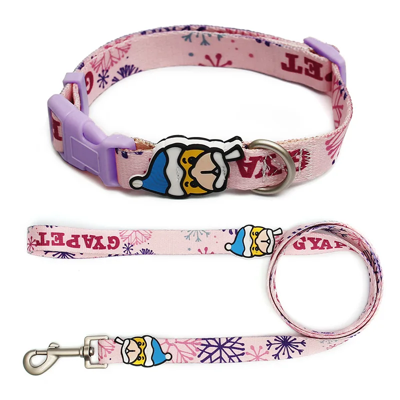 

Dog Collar Leash Pet Accessories Supplies Personalized Pet Collar Big Medium Small Dogs Products French Bulldog Chihuahua Leash