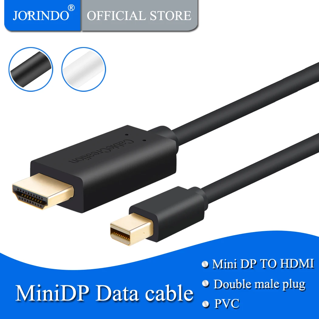Mini DP к HDMI (4K x 2K) порт дисплея jorinдо (совместимый с портом Thunderbolt) AV HDTV адаптер для
