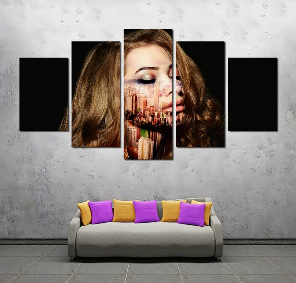 

Nordic Modern Sexy Brown Hair Woman Wall Art Poster Home Decoration Canvas Painting Beauty HD Printing Picture For Living Room