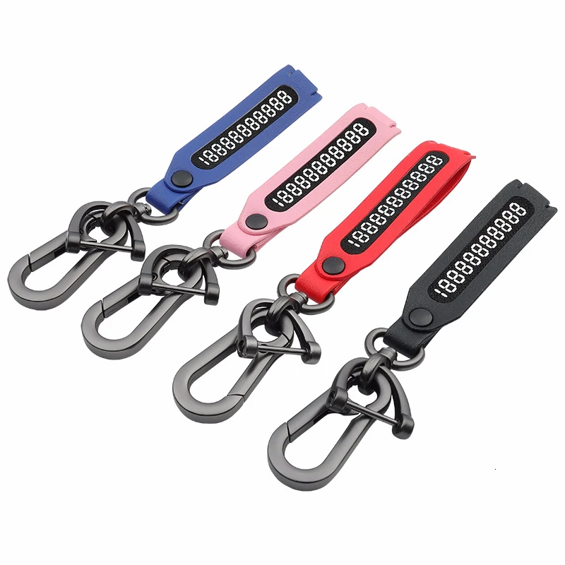 Пряжка подкова брелок для ключей от потери мобильный телефон с номером мужчин и