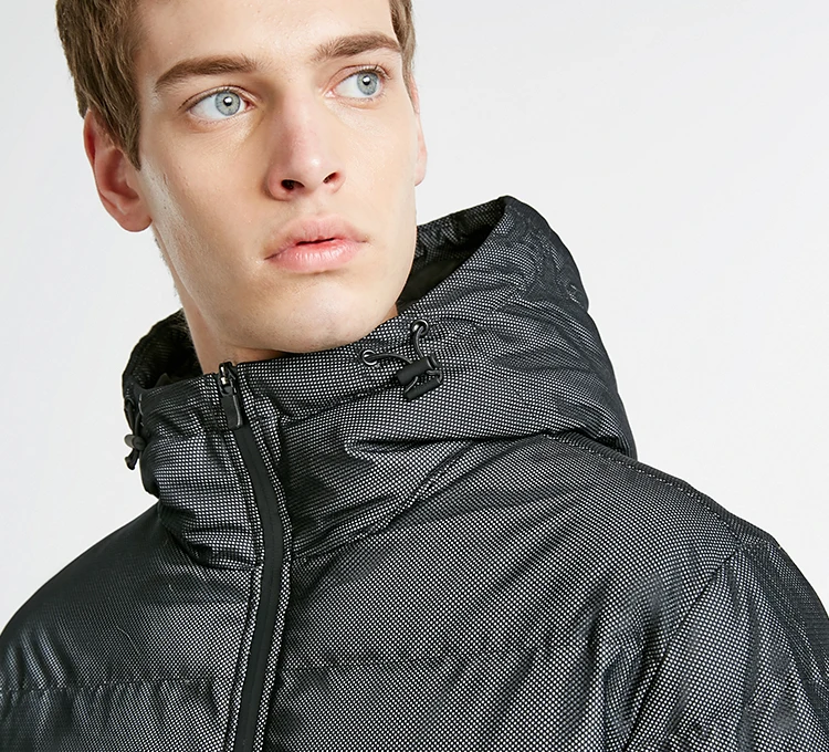 Jack Jones мужской с капюшоном Теплый пуховик Короткая куртка мужская | 218412538