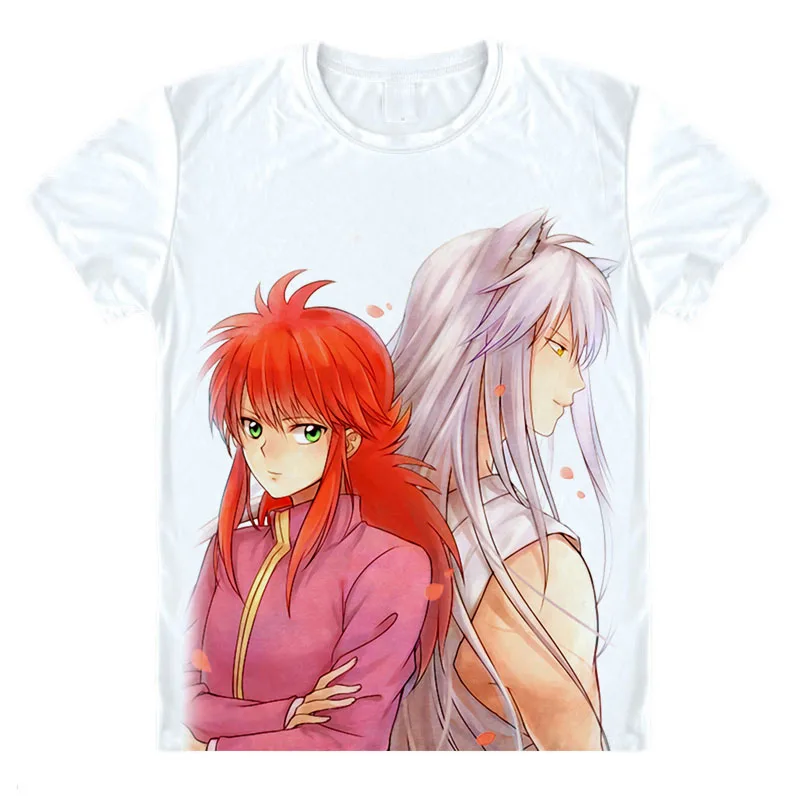 Yuyu Hakusho футболка Hiei Urameshi Yuusuke Kuram Топ японский Классический Манга Серия Мужская