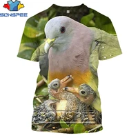 sonspee jungle pigeon bird animal mens t shirt casual fashion t shirts oversized mens short sleeve streetwear clothing top tee