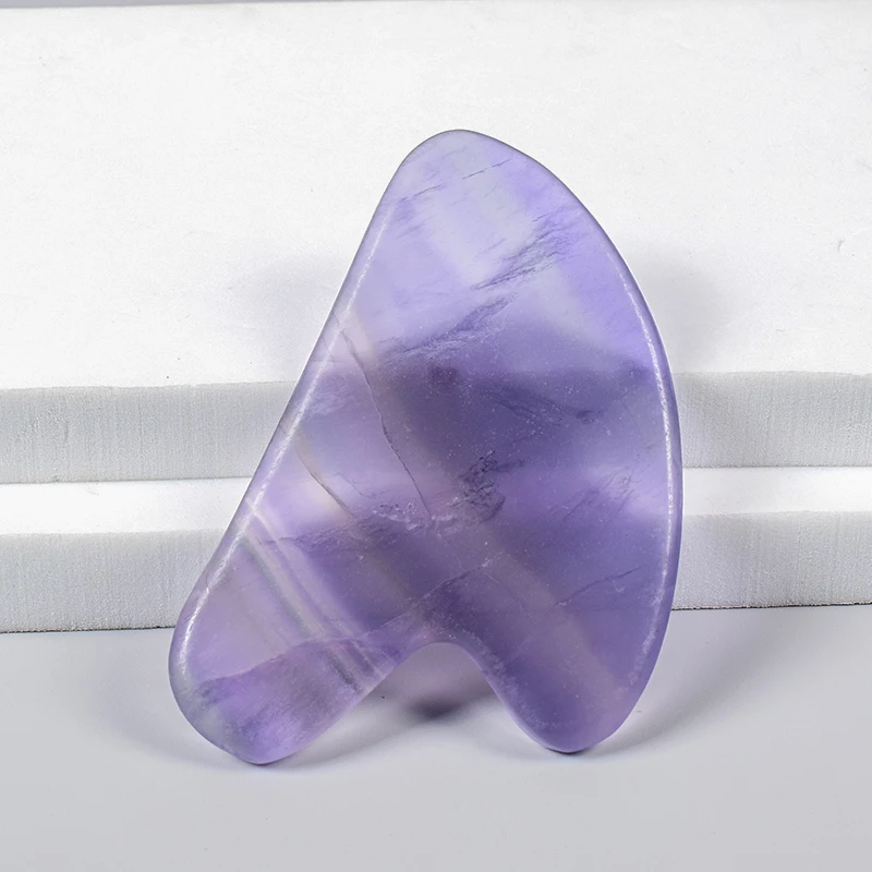 

Fluorite Face Massage Tool Natural Crystal Mineral Stone Gua Sha Massager Body Eye Neck Skin Healing Health Care Beauty Relax