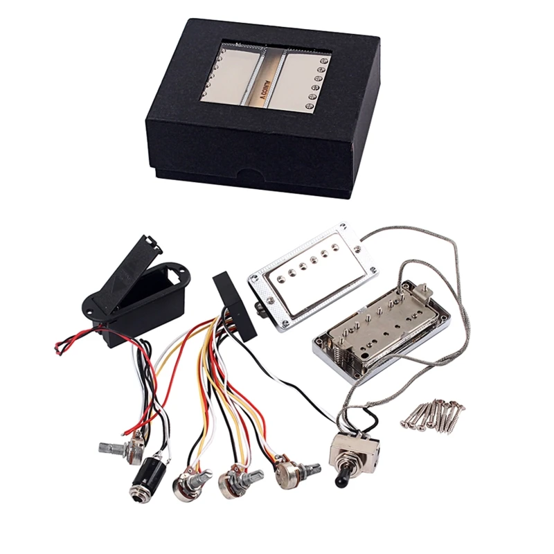 

Active LP Electric Guitar Pickup Humbucker with Electronic Circuit Battery Box K4UC