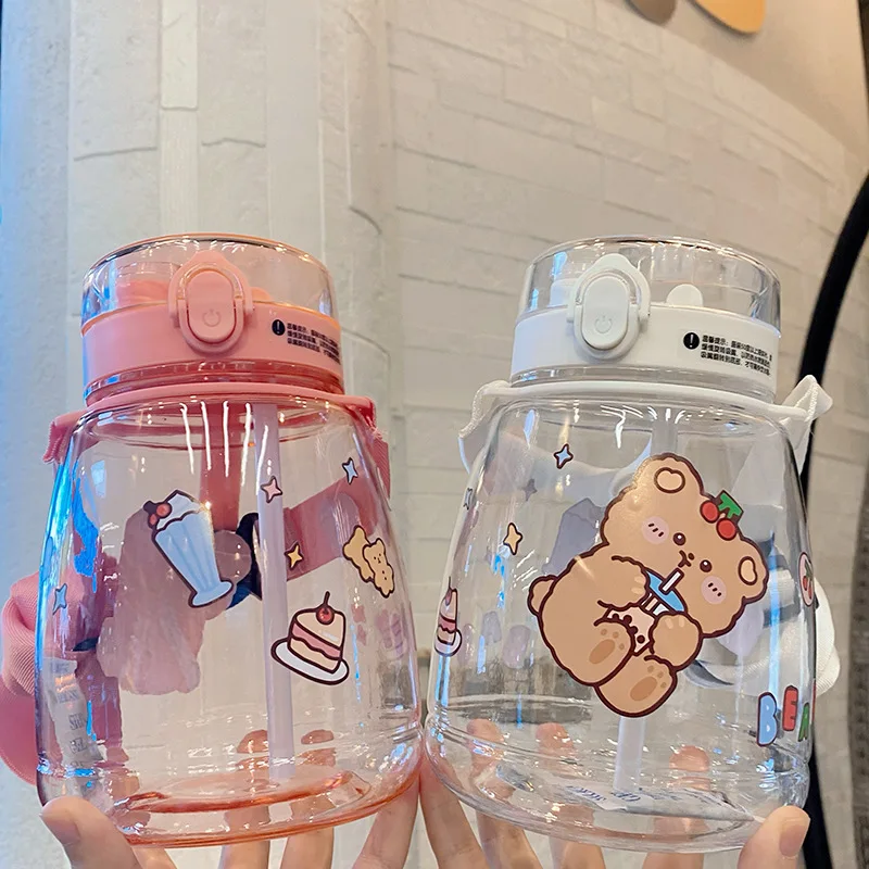 

Спортивная бутылка большой емкости, креативные Мультяшные наклейки «сделай сам», чашка для воды, фотография