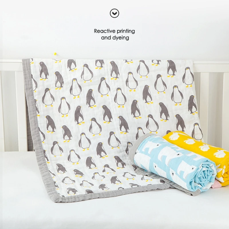 

8 видов стилей 120*120 см 4 слойный муслиновый хлопок детское спальное одеяло для пеленания из дышащего материала для малышей и детей постарше, ...