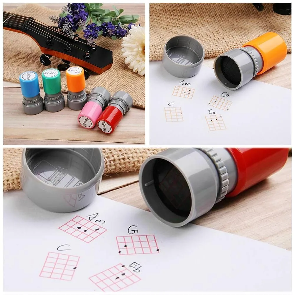 Аксессуары для гитары печать штамп классические аккорды 3*6 5 см наборы начинающих