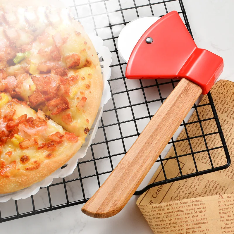 

Pizza cutter Stainless Steel Pizza Tools Diameter18.2*10.2cm Household Pizza Knife Cake Tools Wheel Use For Waffle Cookies