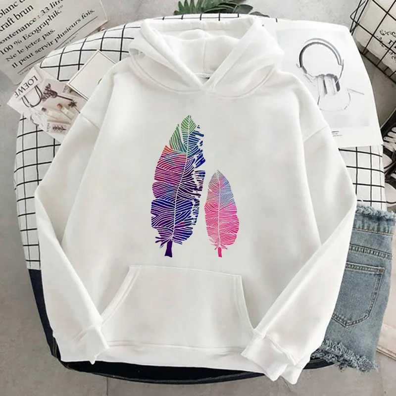 Осенние женские толстовки Harajuku Хип-хоп свободная толстовка с капюшоном