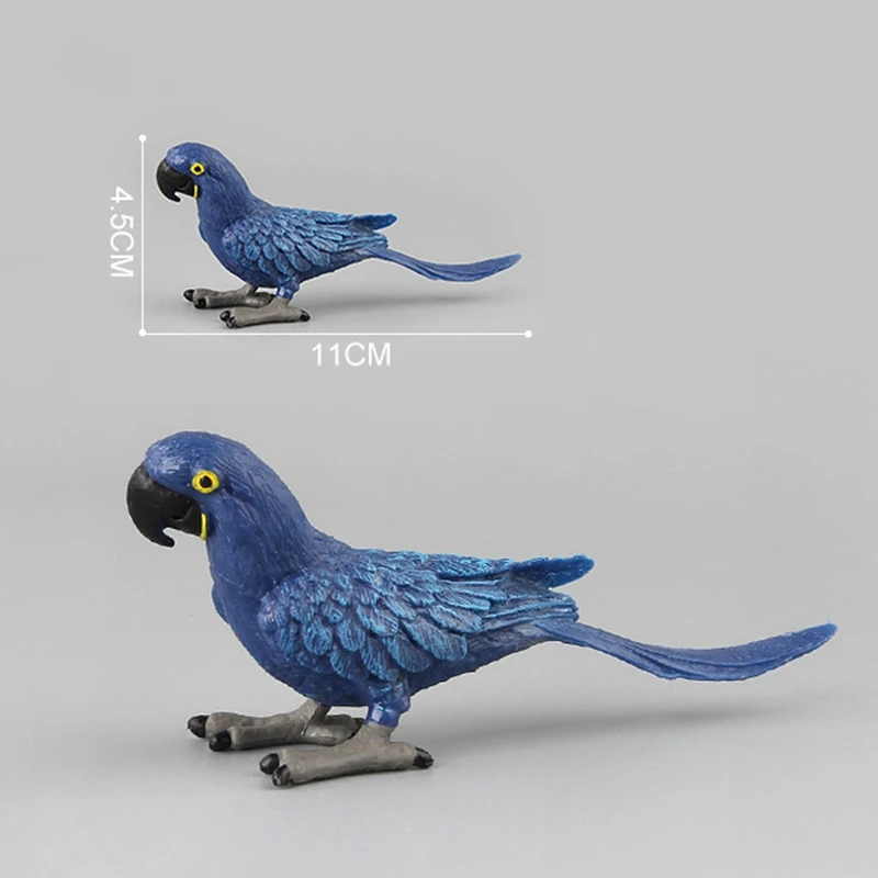 

Simulation Mini Parrot Bird Figure Animal Model Figurine Toy for Kids Miniature Garden Decoration Accessories Statue