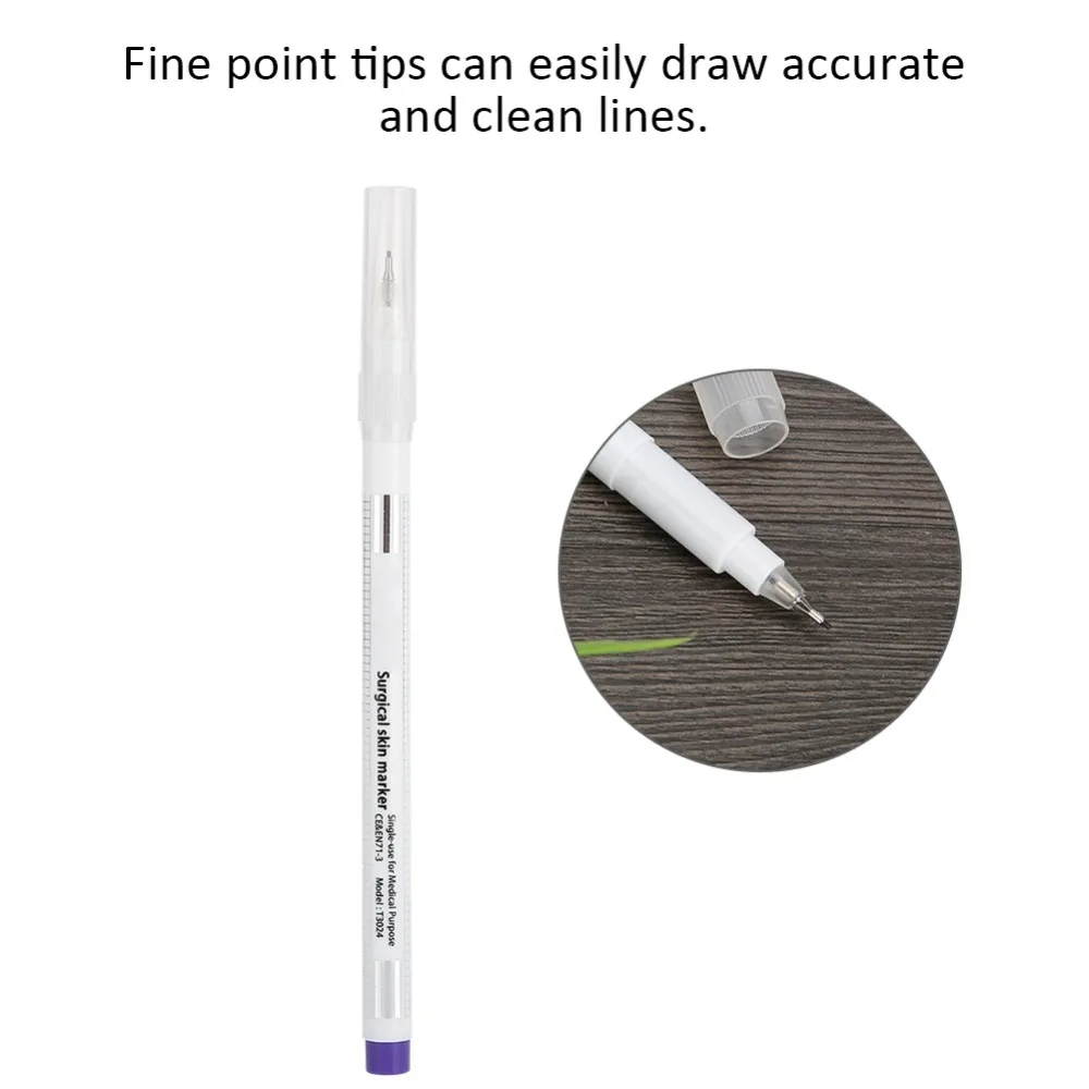 

Skin Marker Eyebrow Marker Pen Semi-permanent Waterproof Tattoo Marker Pen Microblading Eyebrow Lip Tattoo Positioning Pen Ruler