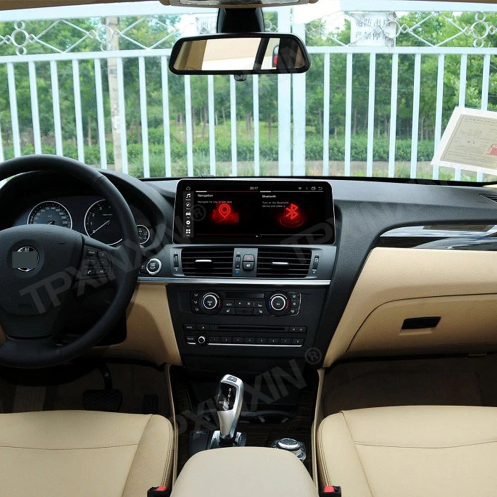 구매 차량용 GPS 내비게이션 헤드유닛, 8 + 256G 무선 카플레이, BMW X3 X4 F25 F26 2011-2017 용, 자동 스테레오 라디오 테이프 레코더 멀티미디어