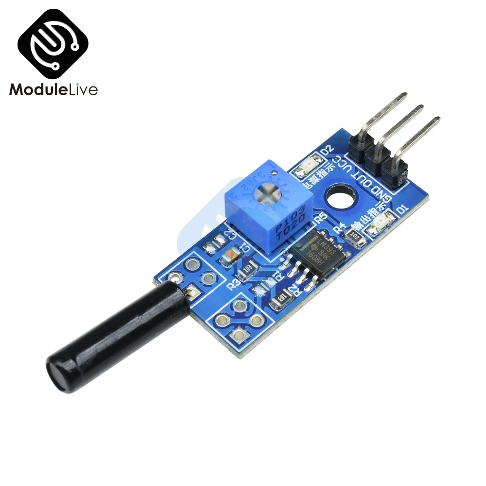 Высокочувствительный Вибровыключатель постоянного тока 3В 5 в LM393 модуль