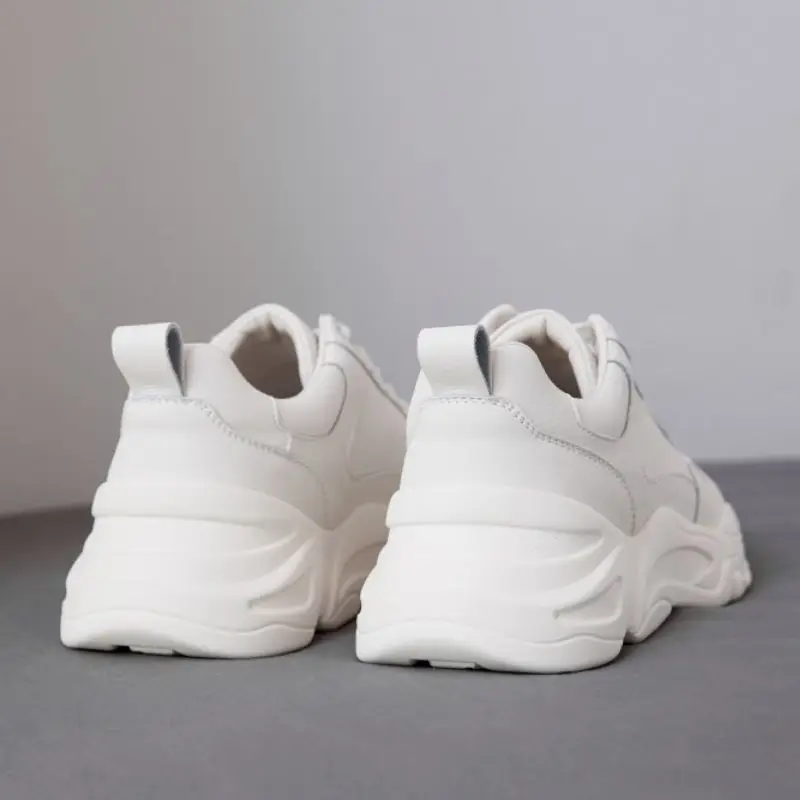 FITWEE Женские кроссовки из натуральной кожи с перекрестными ремешками туфли на