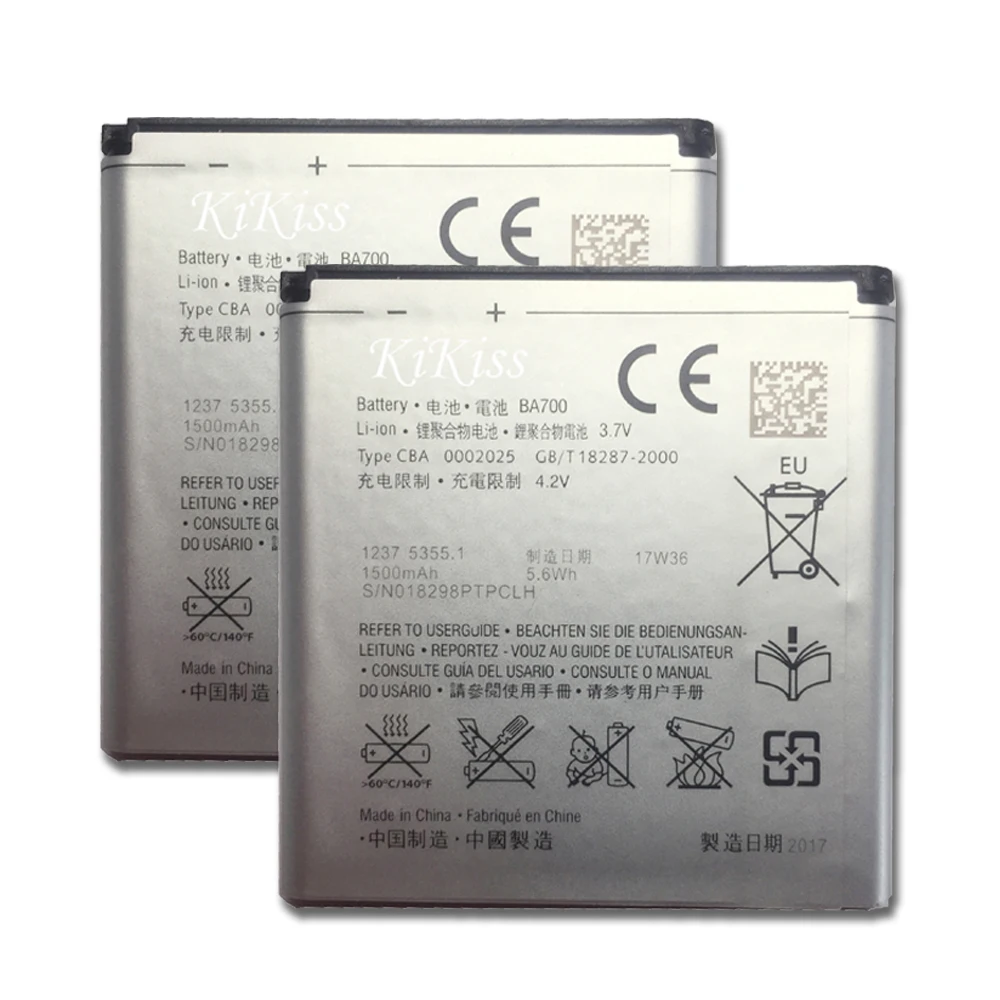 Литий-ионный Аккумулятор BA700 1500 мАч для Sony Ericsson MT11i MT15i MK16i ST18i St18a - Цена: 724.61