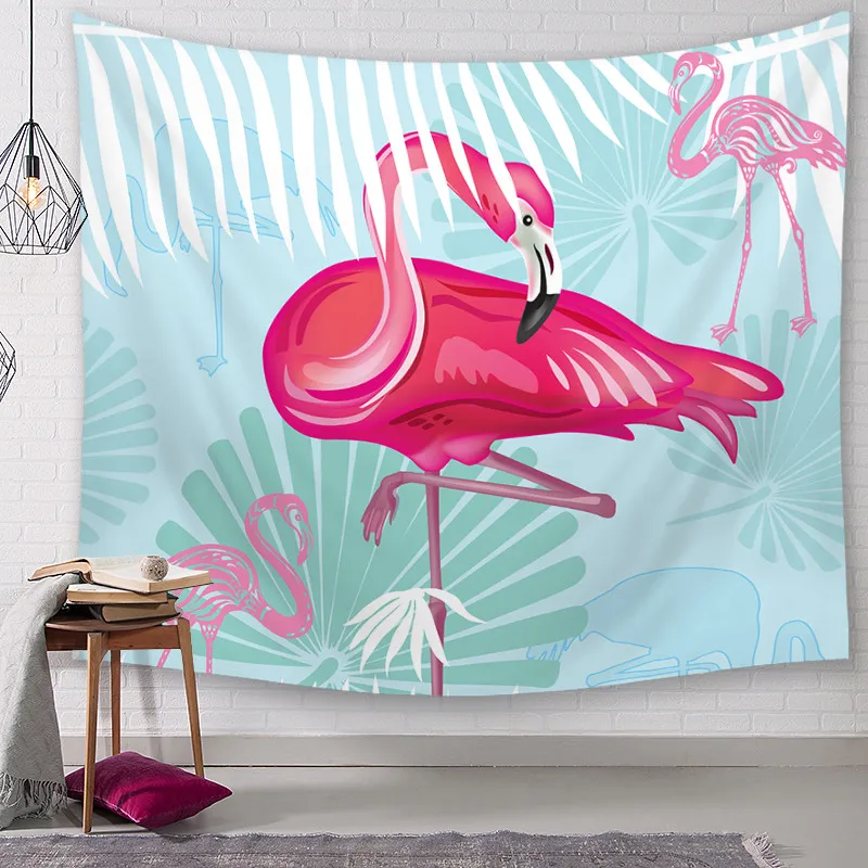 Фламинго декоративные гобелены гобелен на стену Мандала богемский пейзаж