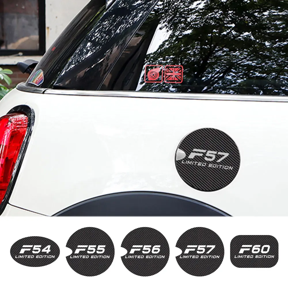 Наклейки крышки топливного бака автомобиля из углеродного волокна для Mini Cooper F56