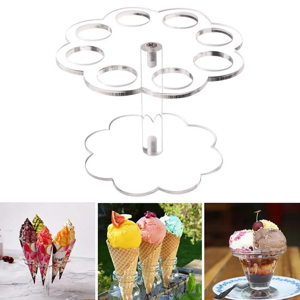 Новый прозрачный акриловый держатель для сладостей с 8 отверстиями подставка