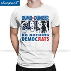 Мужская футболка Do Nothing Democrats, Винтажная футболка с коротким рукавом, Александрия Ocasio Cortez AOC, футболка с вырезом лодочкой, одежда
