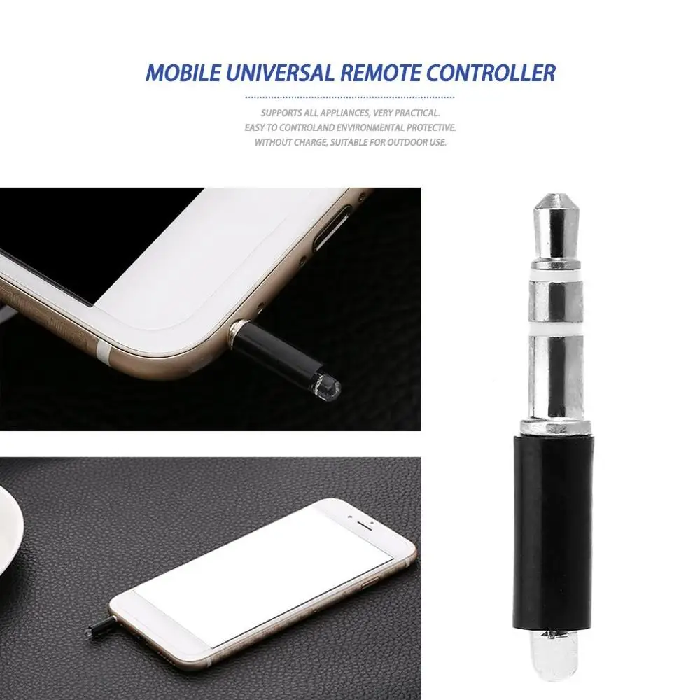 universal mobile phone smart infrared ir remote control emitter portable mini size tv stb dvd control for mobile phone free global shipping