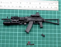 16 scale ak74 assault rifle weapon plastic assembled gun model for 12 action figure toy
