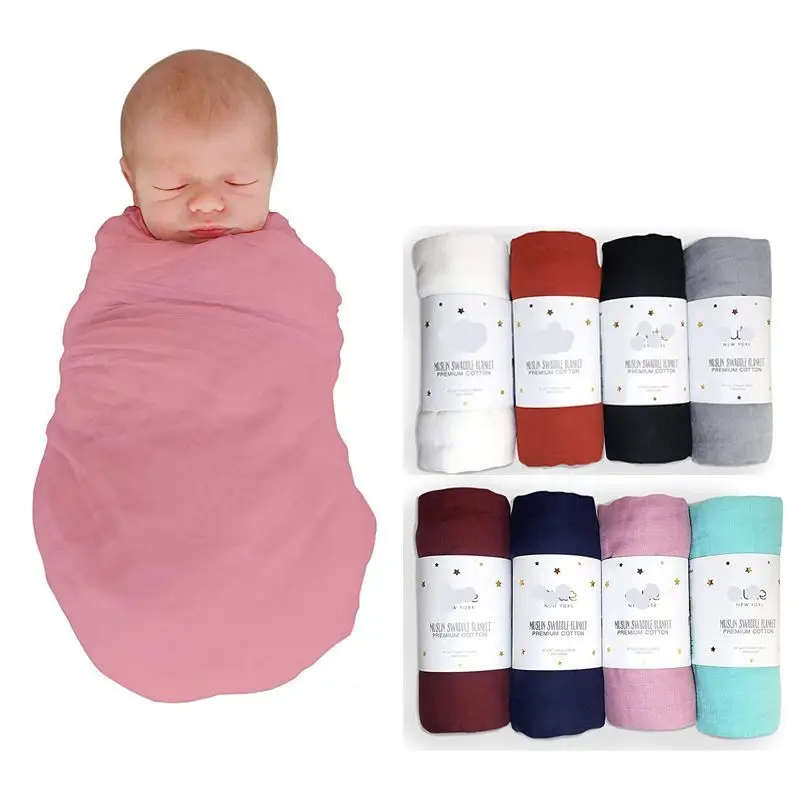 

Оптом, 5 шт./лот детское бамбуковое одеяло 120*120 см мягкие новорожденных одеяла Ванна марли младенческой Пеленальный Обёрточная бумага спаль...
