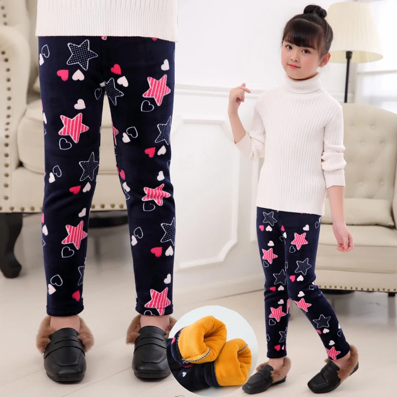 Детские зимние штаны утепленные вельветовые леггинсы для девочек и мальчиков