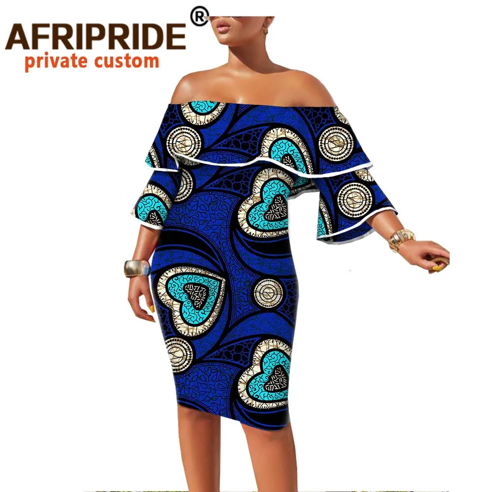 Женское платье с принтом в африканском стиле весеннее Платье До Колена