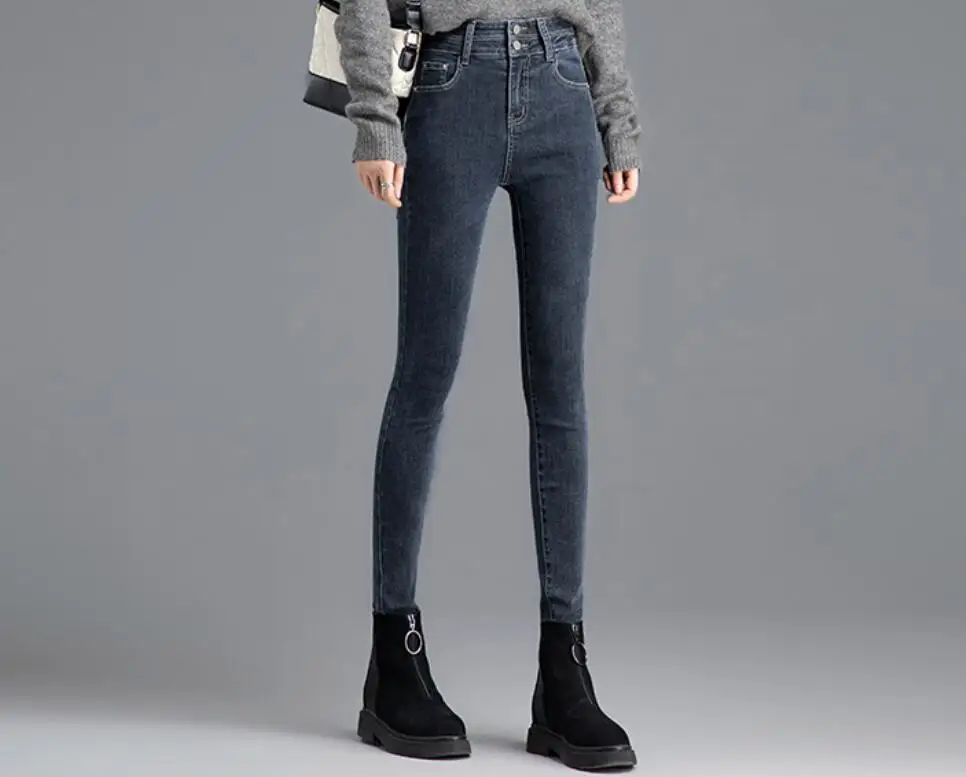 

Ff8503 2019 new autumn winter fashion casual Denim Pants ripped jeans for women