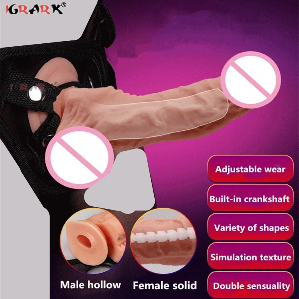 Strap on Realistic Dildo Pants Wearable Big Penis Panties Sex Toys for Woman Men Lesbian Gay Female Leather Belt Erotic Products | Красота и