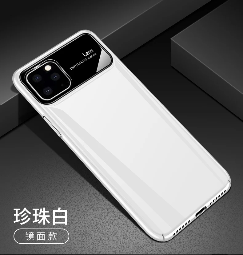 Для Apple iphone 11 чехол Роскошный Матовый Жесткий ПК+ Закаленное стекло Защитная задняя крышка чехол для iphone 11 Pro Max iphone 11 11pro