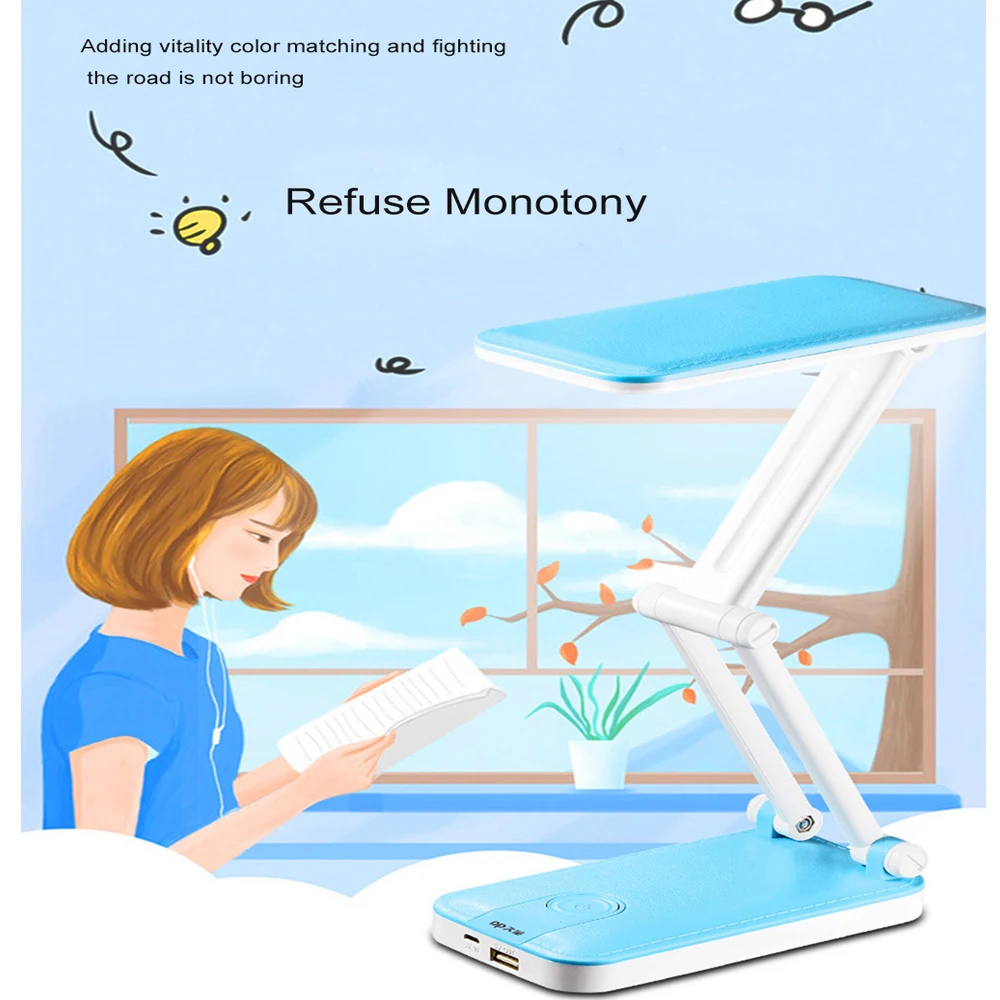 Многофункциональная перезаряжаемая Складная Настольная лампа DP светодиодный-6037