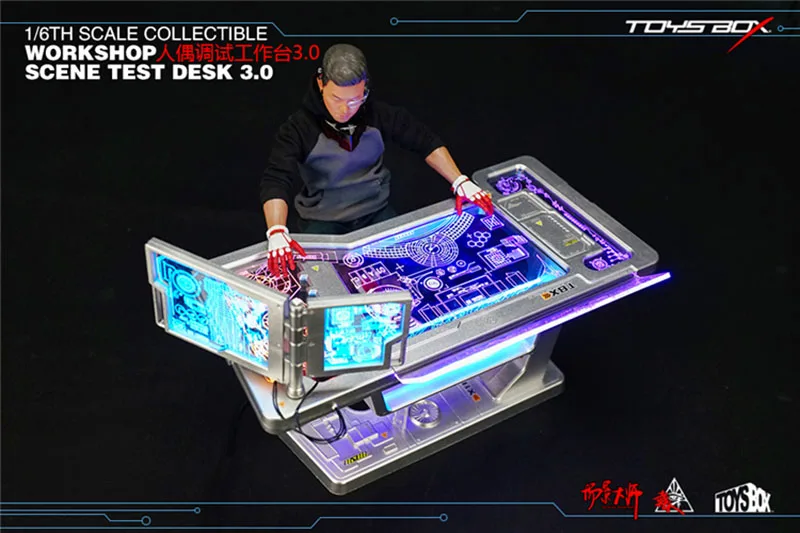 TOYS-BOX TB090 1/6 Workshop Scene Test Desk 3.0 Soldier Workbench Table Props Accessories for 12'' Action Figure Body | Игрушки и