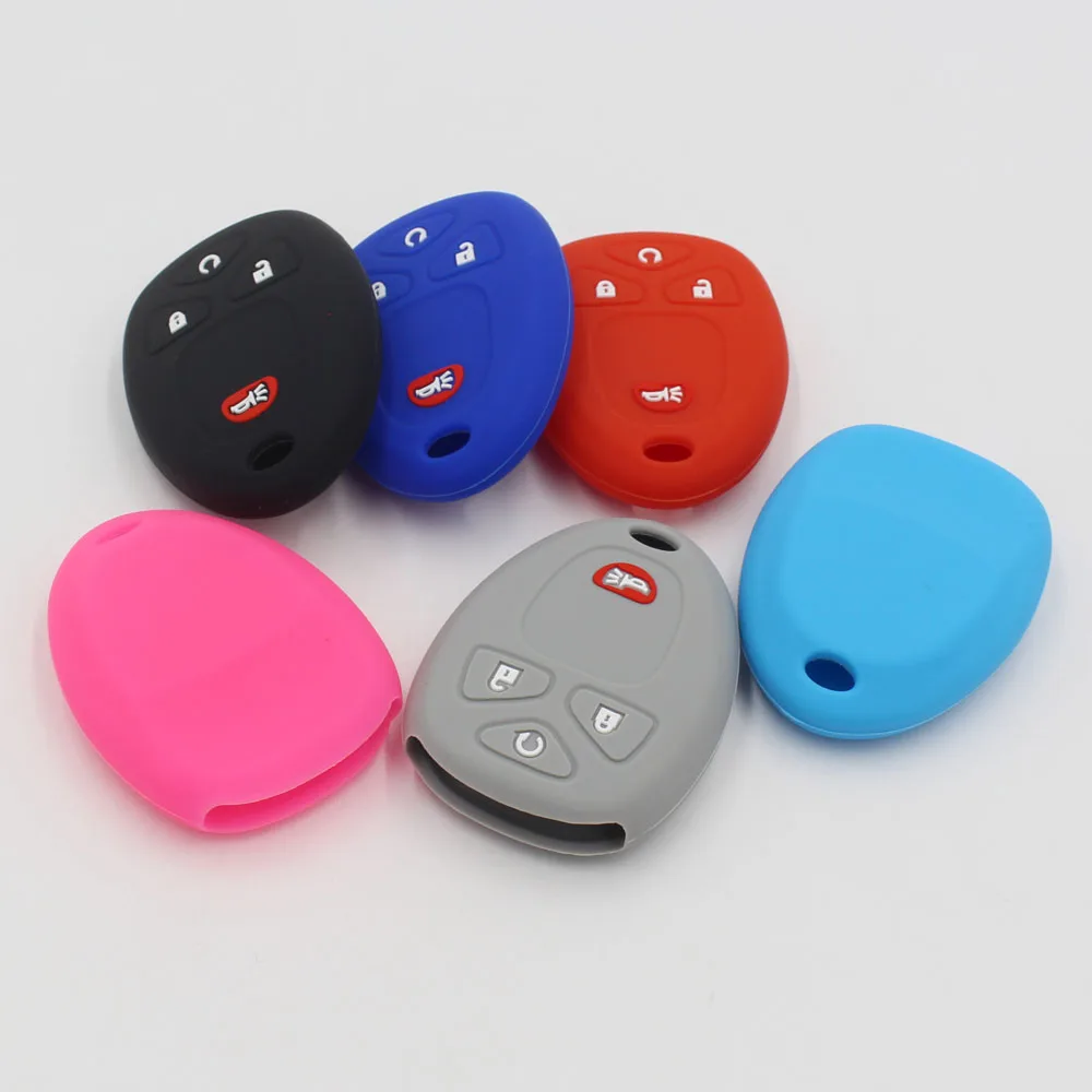 KAPU для Buick анклав 4 кнопки силиконовый чехол ключей от машины крышка брелок