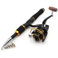 2018 new 1 65m spinning fishing rod carbon fish spinning telescopic pole and 12bb spinning fishing reel carbon rod