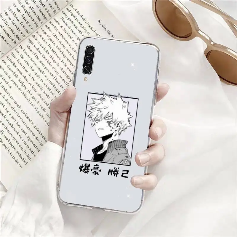 

My Hero Academia deku bakugou Boku Phone Case Transparent For Samsung Galaxy A71 A21s S8 S9 S10 plus note 20 ultra