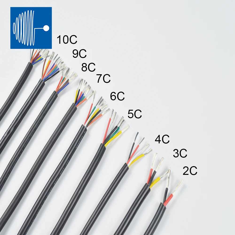 SHENGPAI1/2 метра UL 2464 16AWG 2C/3C/4C многожильный неэкранированный кабель с ПВХ оболочкой