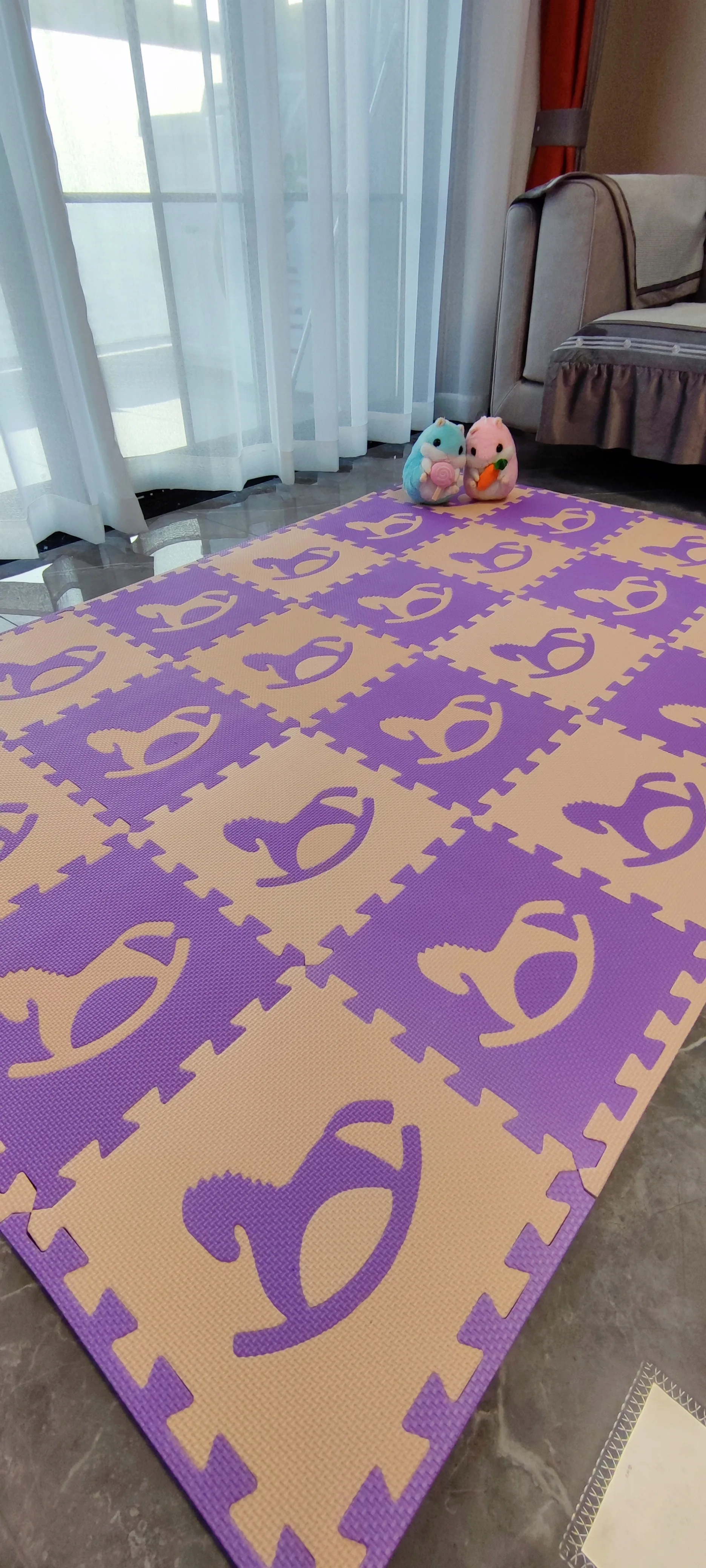 Детский игровой коврик-пазл Meitoku из вспененного этилвинилацетата/коврик для