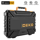 DEKO DKMT22, профессиональный набор инструментов для ремонта автомобиля автоматический гаечный ключ с трещоткой, отвертка, набор механические инструменты с выдувной коробкой