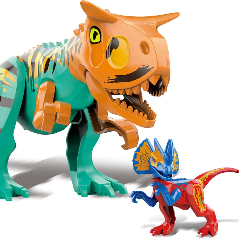 Конструктор динозавр World 2 фигурки-динозавры тираннозавр рекс индоминус сборные