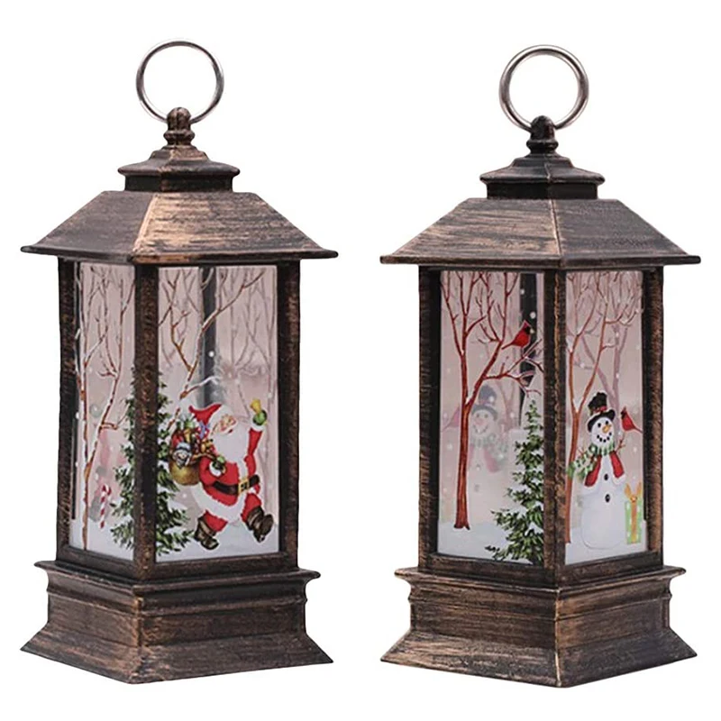 1 шт. Рождественское украшение светодиодный Рождественский фонарь для украшения