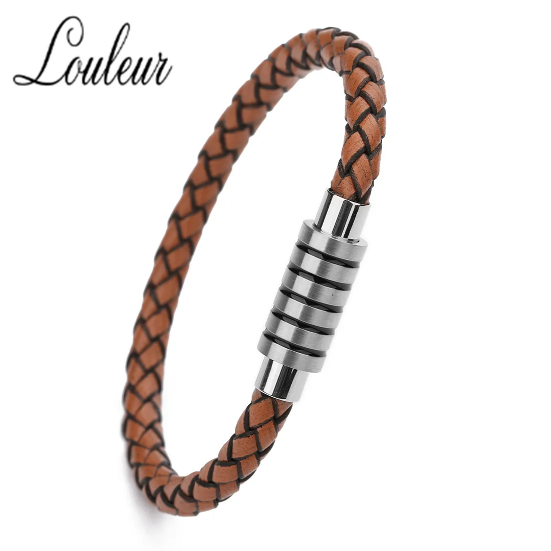 2 шт./лот 6 мм цилиндрическая трубка магнитные застежки мужской кожаный шнур Нить