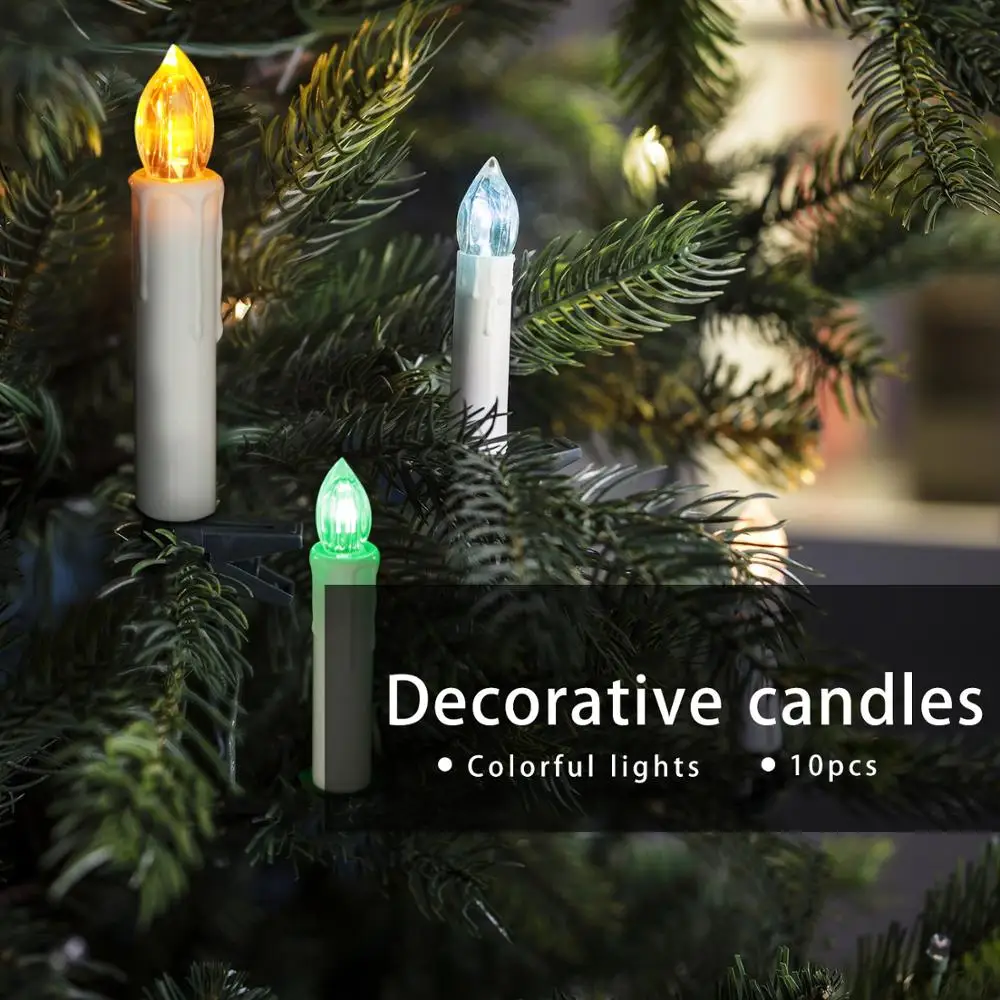 10 шт. вечерние на свадьбу Рождество светодиодная лампа с дистанционным