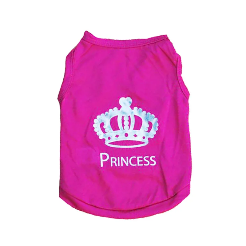Plum red Crown Pawstrip XS-L жилет для собак, летняя одежда для собак, черные футболки для маленьких собак, чихуахуа, Йоркского мопса, жилет для кошек, костюм - Цвет: Plum red Crown
