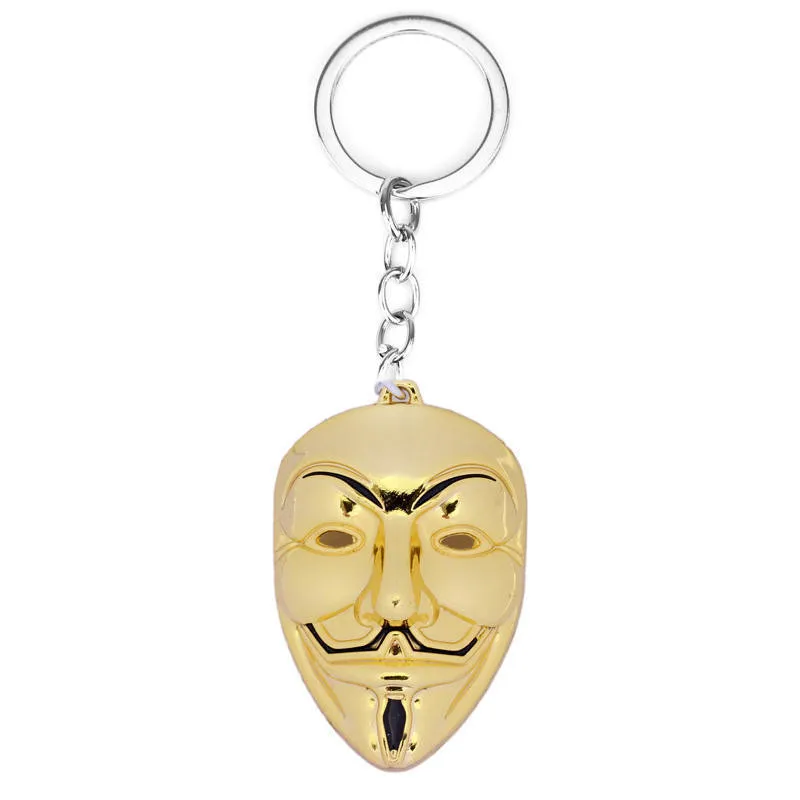 Хэллоуин фильм периферия белое лицо Джокер V vendetta Маска брелок для рюкзака кулон