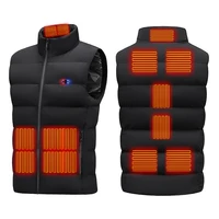 winter outdoor men electric heated jacket usb heating vest winter thermal clothes thermostatic double switch warm hunting jacket