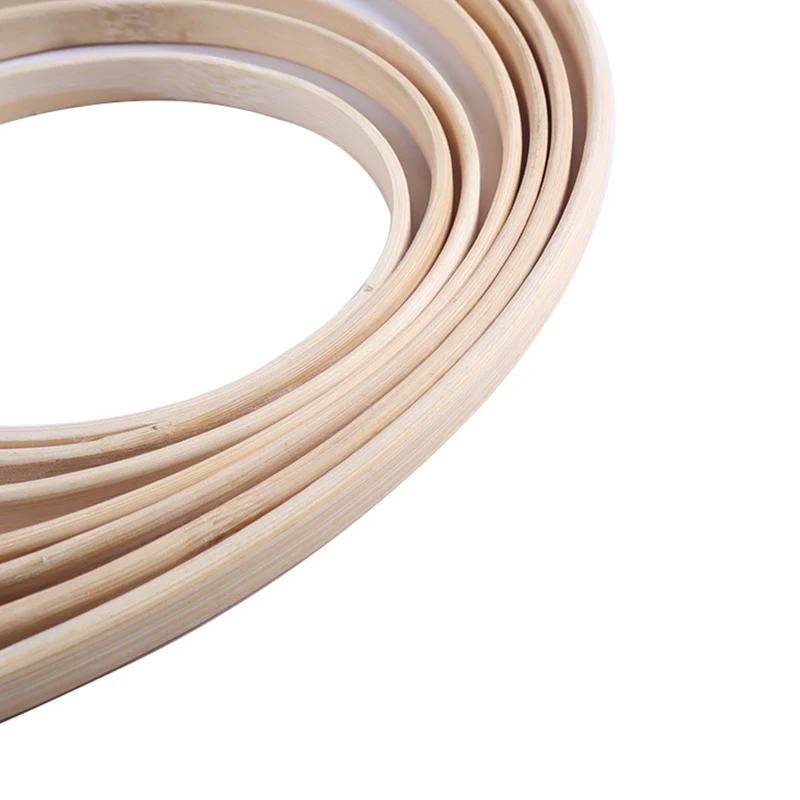 

1Pcs New Catcher Ring Embroidery Hoop Bamboo Circle Round Wooden DIY Art Craft Cross Stitch Tools flower wreath home decor