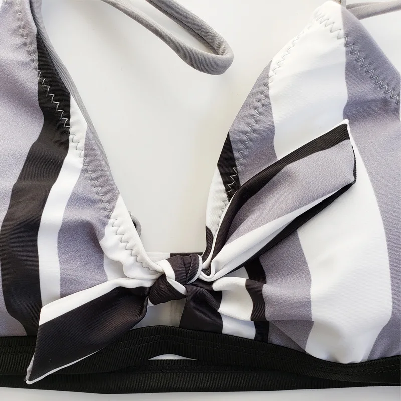 

Sexy Bikinis Female Swimsuit Swimwear Halter Top Plaid Brazillian Bikini Set Bathing Suit Summer Beach Wear Biquini